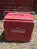 1950's Coca-Cola Red Metal Cooler