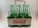 1940s Era Coca-Cola Carrier Sixer with Bottles