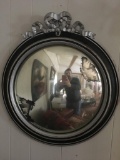 Antique Federal Round Mirror Mid Century