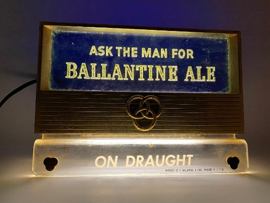 Ballantine Ale Bar Lighted Sign