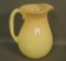 Mike Noe 2002 Burmese Bulbous Water Pitcher Artist Signed. Measures 9 1/2