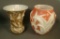 Pair of Phoenix Vases Red/MG Fern Vase and Brown Shadow Bell Flower Vase