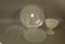 4 Piece Consolidated Frosted Lot Line 700 Plate, Two Crystal Frosted Dancing Ladies Plates and Danci