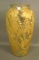 Consolidated Blackberry Umbrella Stand Crystal/Gold Decorated. Measures 18