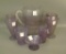 7 Pc Consolidated Catalonian Amethyst Wash Lot 1 Handled Jug, 4 Ftd Tumblers, 1 tumbler, and 1 Juice