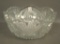 Brilliant Cut Glass Lg Bowl W/ Geometeric Design Measures 10