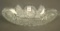 Brilliant Cut Glass Lg. Oval Deep Celery Bowl