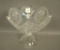 Brilliant Cut Glass Lg.6 Sided Stemmed Compote