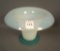 Fry Foval Jade Green Ftd Cupped Flared Vase Measures 5