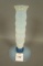 Fry Foval Delft Blue Rolled Bud Vase Measures 6