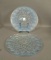 Two Fry Opalescent Bubble Patterned Trays Measuring 11 1/2