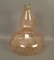 Fry Pink Wheel Cut Etched Water Lamp Cut Ovals in Design. Measures 12