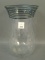 Fry Crystal Diamond Optic Art Glass Vase Measures 9 3/4