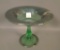 Fry Green/ Silver Trim Flared Compote