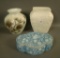 3 Piece Consolidate Milk Glass Lot 6 1/2