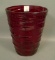 Consolidated Red Catalonian Lg Tumbler Vase Measures 8