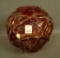 Consolidated Cranberry Flash Line 700 Vase Measures 7