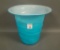 Consolidated Regent Blue/ Iridised Top Hat Vase Cased