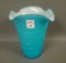 Consolidated Regent Blue/iridised Catalonian Vase Cased and Four Sided. measures 6 5/8