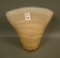Consolidated Regent Pink Iridised Catalonian Vase Cased Small Fan Vase. Measures 6 5/8