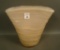 Consolidated Regent Pink/ Iridised Catalonian Vase Cased large Fan Vase. Measures 8