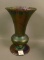 Imperial Freehand Smoke Lg Ftd. Flared Vase Has Polished Pontil. Measures 9 3/16