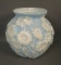Phoenix Lt/ Blue Pearlized MG Daisy vase Measures 9 1/2
