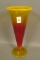 Co-Op Flint Sunset Ftd Vase Flat Top. Measures 8 1/2