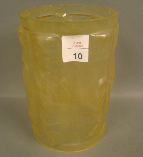 Consolidated Honey CatalonianRound Cylinder Shade Measures 6 1/8" X 4". Rare Item