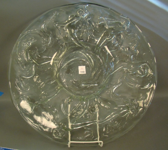 Phoenix Crystal Dancing ladies Platter Measures 18"