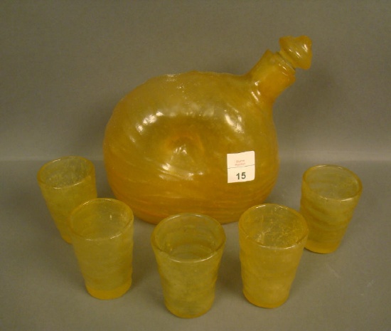 Consolidated Honey Catalonian 7 Pc Whiskey Set