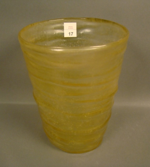 Consolidated Honey Catalonian Lg Tumbler Vase Measures 8" X 6 1/4"