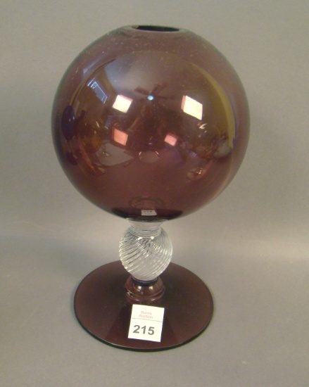 Fry Amethyst Ftd. Ivy Ball Measures 8" Tall