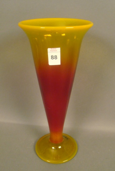 Co-Op Flint Sunset Ftd Vase Flat Top. Measures 8 1/2"