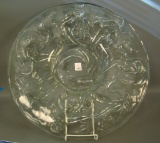 Phoenix Crystal Dancing ladies Platter Measures 18