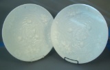Pair of Phoenix MG Pond Lily Float Bowls Measuring 14 1/2