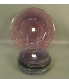 Consolidated Amethyst Wash 9 Pc.Plate set 1 -13 3/8