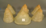 5 Consolidated Catalonian Honey Chandelier Shades Five Shades Including Center Shade