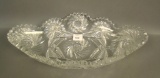 Brilliant Cut Glass Lg Oval Tray