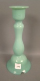 Fry Foval Jade Green Candlestick Lamp Base Measures 10' Tall