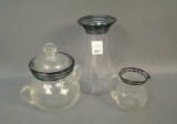 3 Pc Fry Glass Lot Including 6 1/2