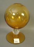 Fry Amber Ftd. Ivy Ball Measures 8
