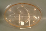 Fry Pink Oven Ware Oval Roast Platter