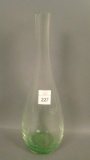 Fry? Crystal Green Controlled Bubble Bottle/ Vase Measures 11