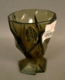 Consolidated Smokey Topaz  Ruba Rombic Ftd Tumbler Measures 3 3/ 16