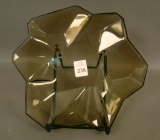 Consolidated Smokey Topaz Ruba Rombic Plate Luncheon Measures 8 1/4