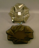 3 Consolidated Smokey Topaz Ruba Rombic Plates 7