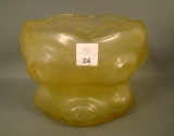 Consolidated Honey Catalonian Lg Pinched Vase Measures 6 1/2