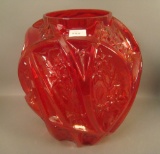Consolidated Red Line 700 Vase Measures 10 1/2