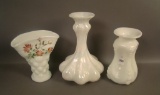 3 Pc. Consolidated Milk Glass Lot 6 1/4
